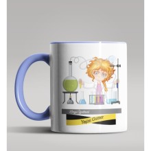 Kişiye Özel Kimya Öğretmeni Temalı Mavi Renk Kupa Bardak 2