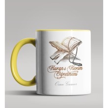 Kişiye Özel Kuran-ı Kerim Öğretmeni Temalı Sarı Renk Kupa