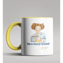 Kişiye Özel Fen ve Teknoloji Öğretmeni Tasarım Sarı Renk Kupa 2