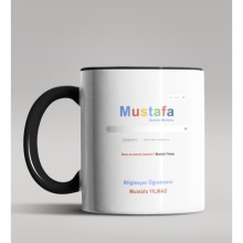 Kişiye Özel Google Bilgisayar Öğretmeni Temalı Siyah Renk Kupa
