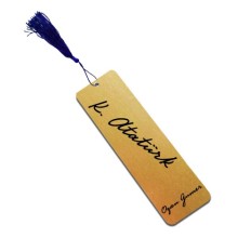 Kişiye Özel Atatürk İmza Kitap Ayracı