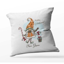 Kişiye Özel Gnome Girl Cüce Temalı Saten Kare Yastık