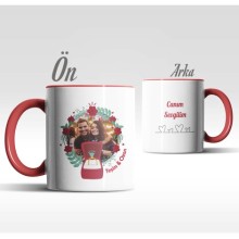 Kişiye Özel Canım Sevgilim Tasarım Kırmızı Renk Kupa