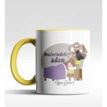 Kişiye Özel Düşlerimdeki AdamTasarımlı Sarı Renk Kupa