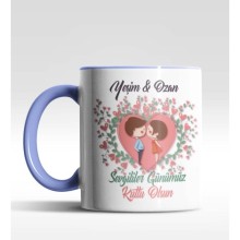 Kişiye Özel Sevgililer Günümüz Kutlu Olsun 2 Temalı Kupa