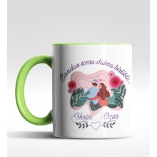 Kişiye Özel Bundan Sonra Daima Birlikte Temalı Yeşil Kupa