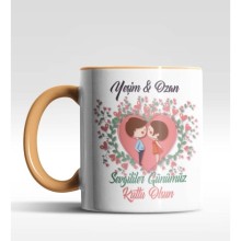 Kişiye Özel Sevgililer Günümüz Kutlu Olsun 2 Temalı Kupa