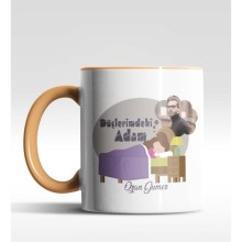 Kişiye Özel Düşlerimdeki AdamTasarımlı Turuncu Renk Kupa