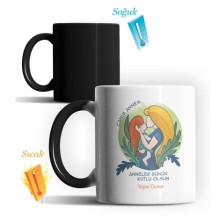 Kişiye Özel Anneler Günün Kutlu Olsun7 Temalı Sihirli Kupa Bardak