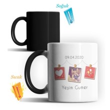 Kişiye Özel Fotoğraflı İnstag Çerçeve Tasarımlı Kupa