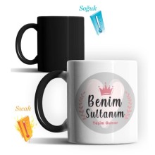 Kişiye Özel Benim Sultanım Tasarımlı Kupa