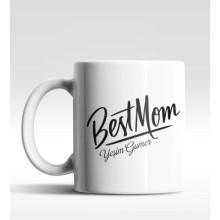 Kişiye Özel Best Mom Beyaz Kupa Bardak