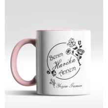 Kişiye Özel Benim Harika Annem Pembe Kupa Bardak