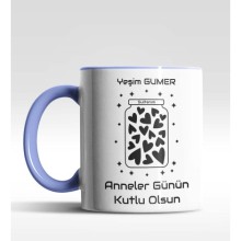 Kişiye Özel Sultanım Mavi Kupa Bardak