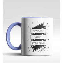 Kişiye Özel Anneler Günün Kutlu Olsun Mavi Kupa Bardak