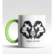 Kişiye Özel İkinci Annem Yeşil Kupa Bardak