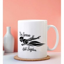 Kişiye Özel Su sporcusu Tasarımlı Beyaz Kupa