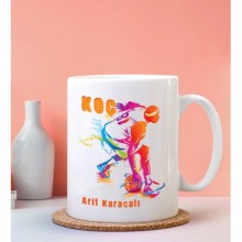 Kişiye Özel Koç Tasarımlı Beyaz Kupa