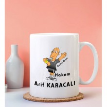 Kişiye Özel Hakem 2 Tasarımlı Beyaz Kupa