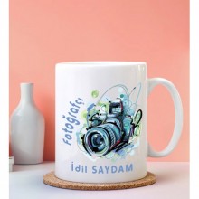 Kişiye Özel Fotoğrafçı Tasarımlı Beyaz Kupa