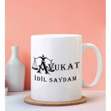 Kişiye Özel Avukat 3 Tasarımlı Beyaz Kupa