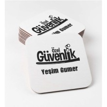 Kişiye Özel Özel Güvenlik Görevli Tema Bardak Altlığı | MDF Kare