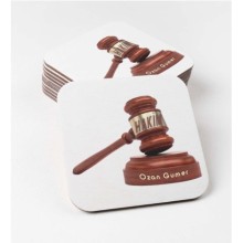 Kişiye Özel Hakim 2 Temalı Bardak Altlığı | MDF Kare