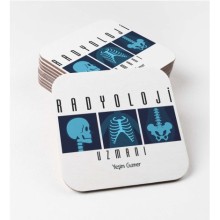 Kişiye Özel Radyoloji Uzmanı Temalı Bardak Altlığı | MDF Kare