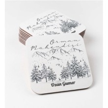 Kişiye Özel Orman Mühendisi Temalı Bardak Altlığı | MDF Kare