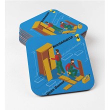 Kişiye Özel Marangoz Temalı Bardak Altlığı | MDF Kare