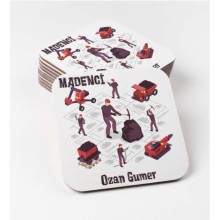 Kişiye Özel Madenci Temalı Bardak Altlığı | MDF Kare