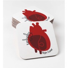 Kişiye Özel Kardiyolog Temalı Bardak Altlığı | MDF Kare