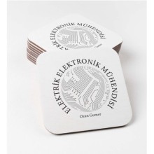 Kişiye Özel Elektrik Elektronik Mühendisi Temalı Bardak Altlığı