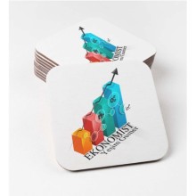 Kişiye Özel Ekonomist Temalı Bardak Altlığı | MDF Kare