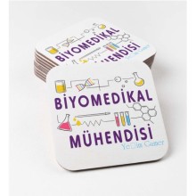 Kişiye Özel Biyomedikal Mühendisi Tema Bardak Altlığı | MDF Kare