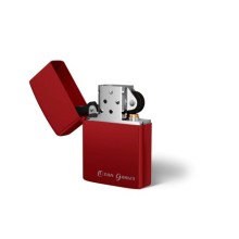 Kişiye Özel isim Kazıma Benzinli metal Çakmak - Kırmızı