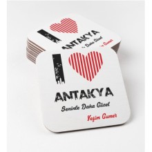 Kişiye Özel Antakya Seninle Daha Güzel Tema MDF Bardak Altlığı