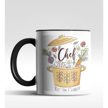 Kişiye Özel Chef - Şef Tasarımlı Siyah Kupa