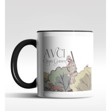 Kişiye Özel Avcı Tasarımlı Siyah Kupa