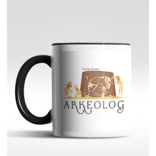 Kişiye Özel Arkeolog Tasarımlı Siyah Kupa