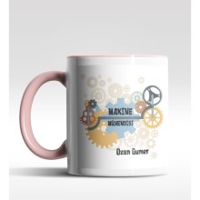 Kişiye Özel Makine Mühendisi Tasarımlı Pembe Renk Kupa