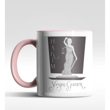 Kişiye Özel Hakim Tasarımlı Pembe Renk Kupa