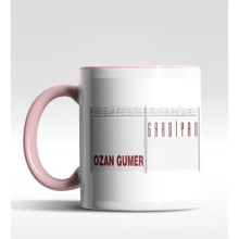 Kişiye Özel Gardiyan Tasarımlı Pembe Renk Kupa