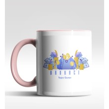 Kişiye Özel Bankacı Tasarımlı Pembe Renk Kupa