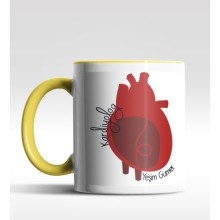 Kişiye Özel Kardiyolog Tasarımlı Sarı Kupa