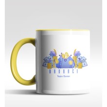 Kişiye Özel Bankacı Tasarımlı Sarı Kupa