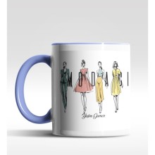 Kişiye Özel Modacı Tasarımlı Mavi Kupa