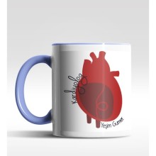 Kişiye Özel Kardiyolog Tasarımlı Mavi Kupa