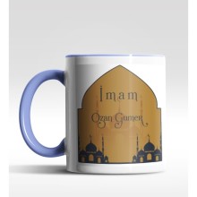 Kişiye Özel İmam Tasarımlı Mavi Kupa
