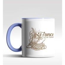 Kişiye Özel Fırıncı Tasarımlı Mavi Kupa